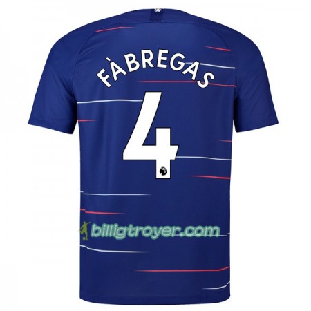 Billige Fotballdrakter Chelsea Fabregas 4 Hjemmedraktsett 2018/19 Kortermet